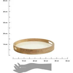 Okrągła taca 38 cm Inaya White * Secret de Gourmet Outlet