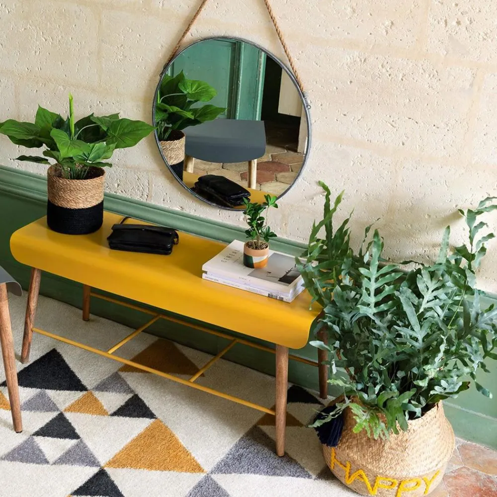 Okrągłe lustro ścienne na sznurze 38 cm * Atmosphera Outlet