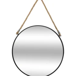 Okrągłe lustro ścienne na sznurze 55 cm * Atmosphera Clearance