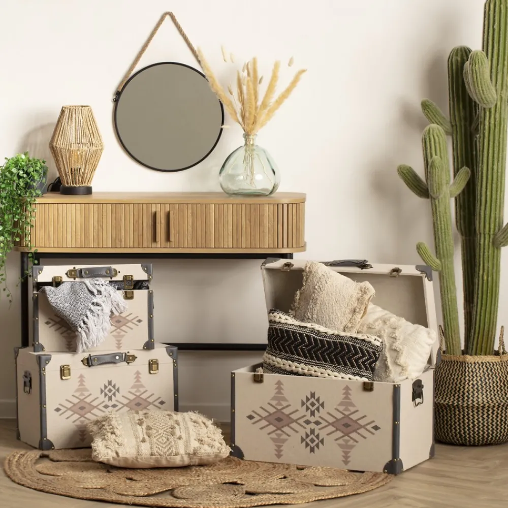 Okrągłe lustro ścienne na sznurze 55 cm * Atmosphera Clearance