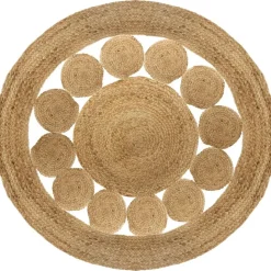 Okrągły dywan jutowy Lace 120 cm