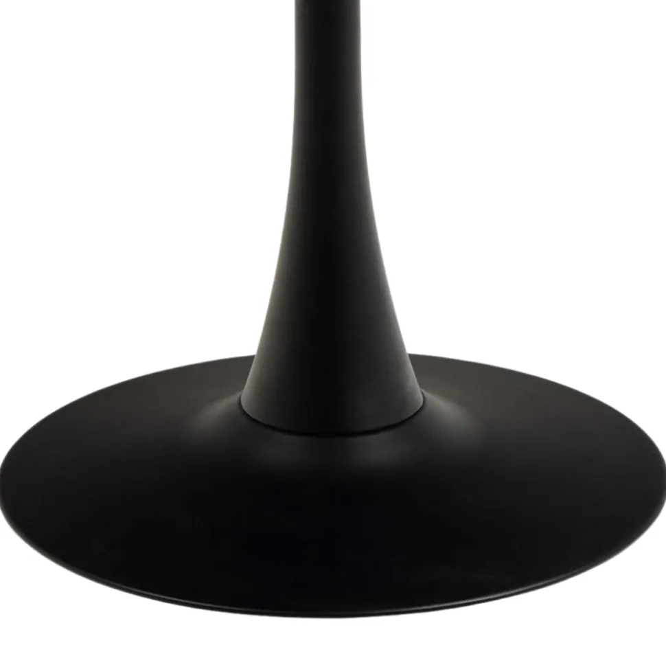Okrągły stół ceramiczny blat 90 cm Malta czarny