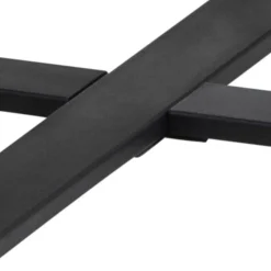 Okrągły stół do jadalni Amble czarny marmur 110 cm