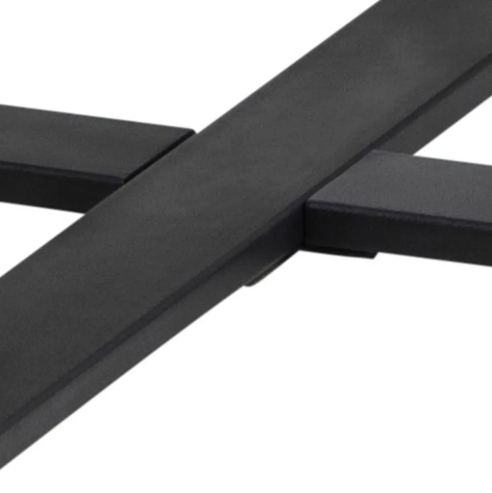 Okrągły stół do jadalni Amble czarny marmur 110 cm