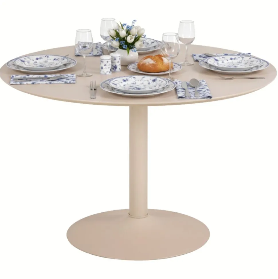Okrągły stół do jadalni Ibiza 110 cm beż