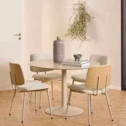 Okrągły stół do jadalni Ibiza 110 cm beż
