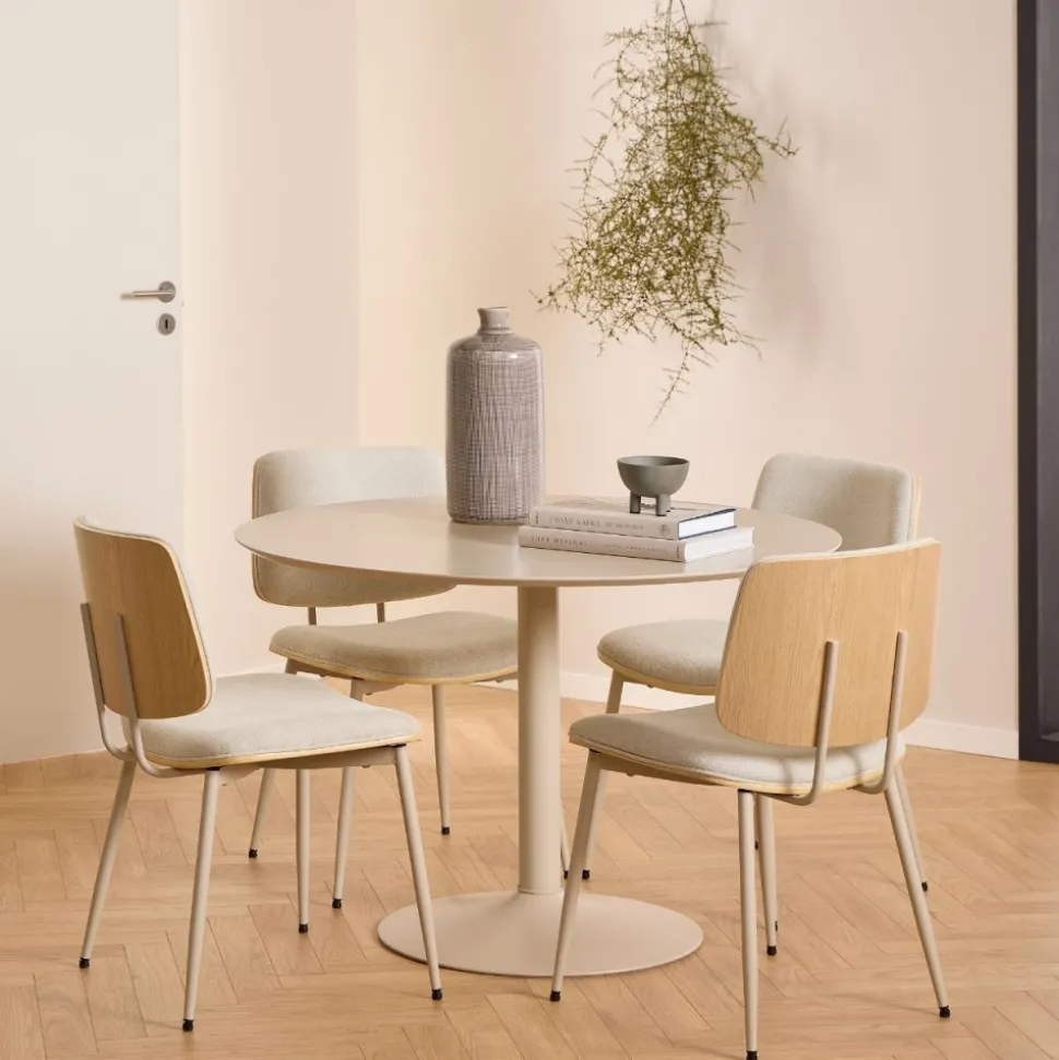 Okrągły stół do jadalni Ibiza 110 cm beż