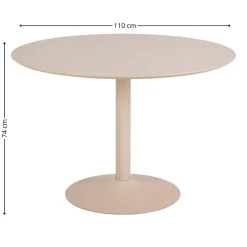 Okrągły stół do jadalni Ibiza 110 cm beż