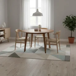 Okrągły stół do jadalni Roxby 120 cm brąz