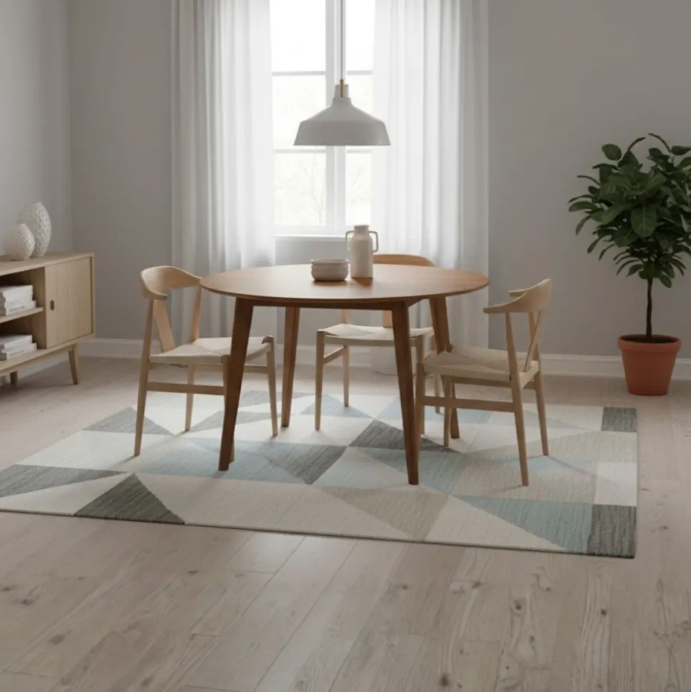 Okrągły stół do jadalni Roxby 120 cm brąz