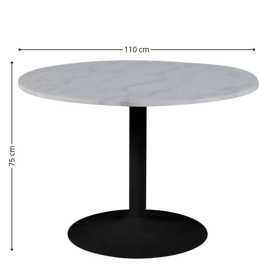 Okrągły stół marmurowy Tarifa 110 cm