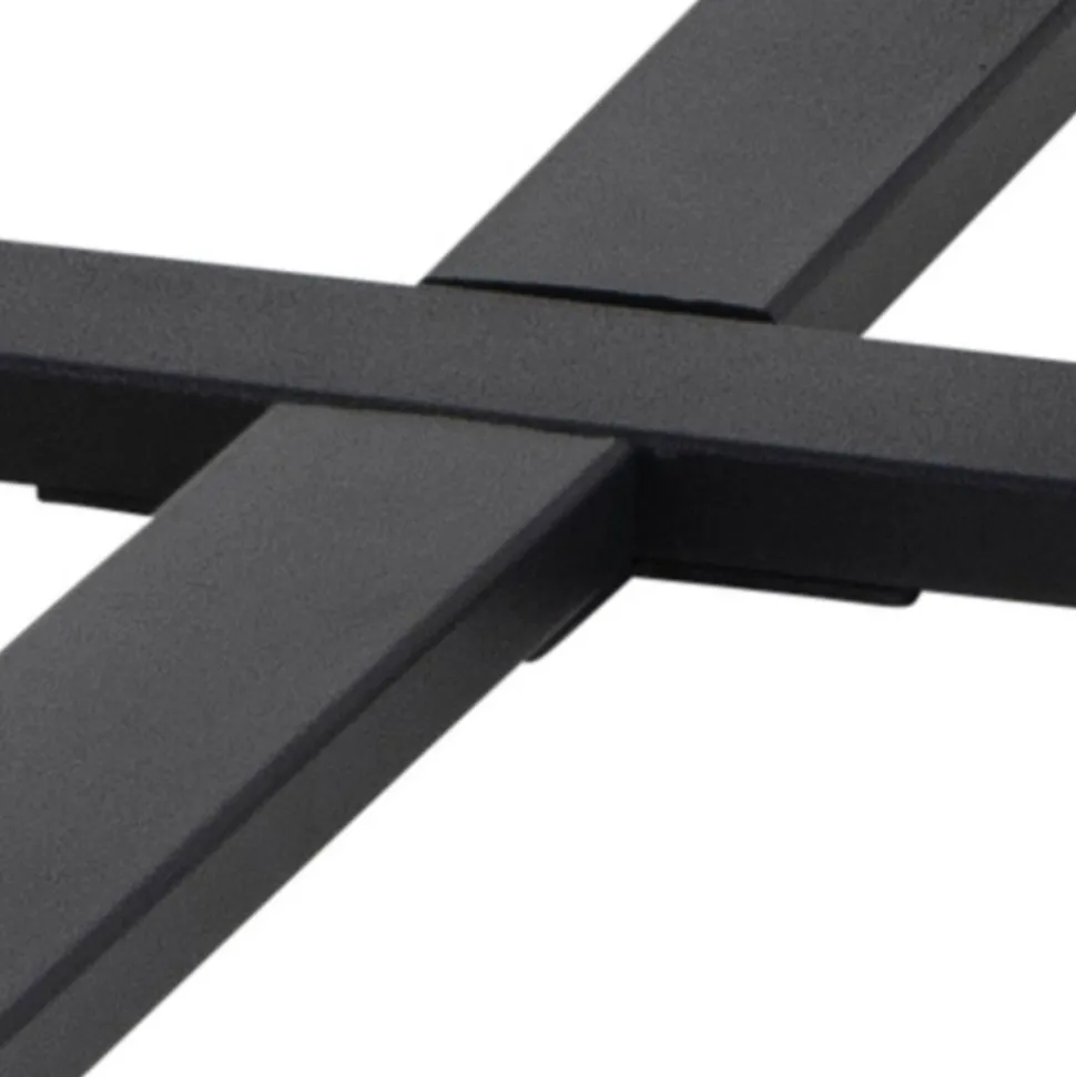 Okrągły stolik kawowy Amble czarny marmur 77 cm