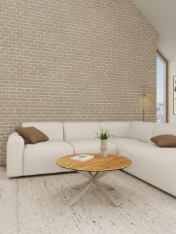 Okrągły stolik kawowy z ceramicznym blatem Heaven