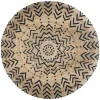 Okrągły dywan jutowy 120 cm wzór 1 * Atmosphera New