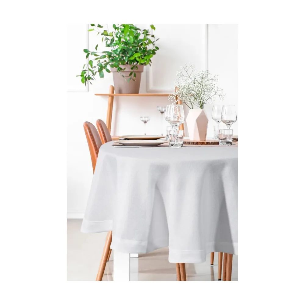 Okrągły Obrus STELLA2 180 cm biały * EUROFIRANY B.B. Choczyńscy Sp.J. Discount