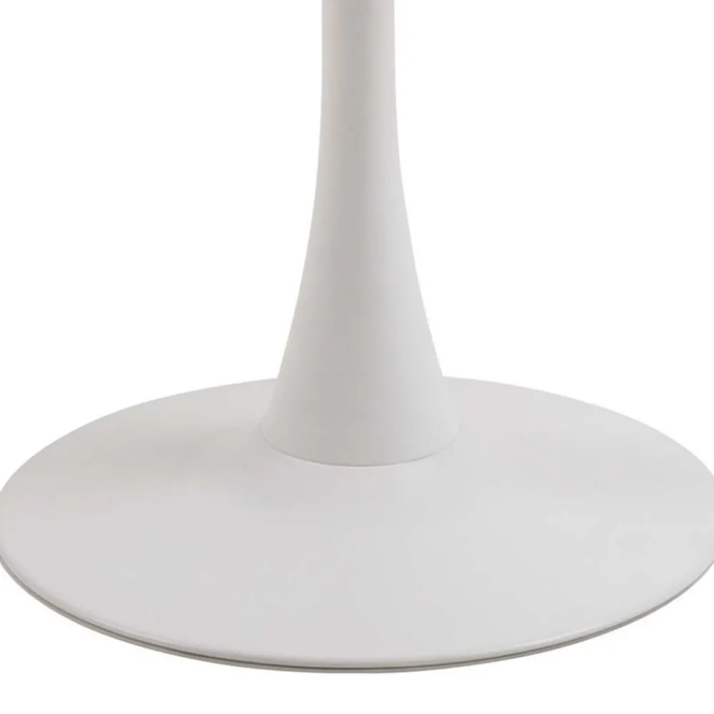 Okrągły stół ceramiczny blat 90 cm Malta biały * Actona Outlet