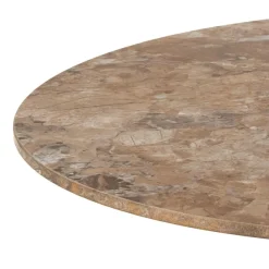 Okrągły stół ceramiczny blat 60 cm Malta brąz * Actona Discount