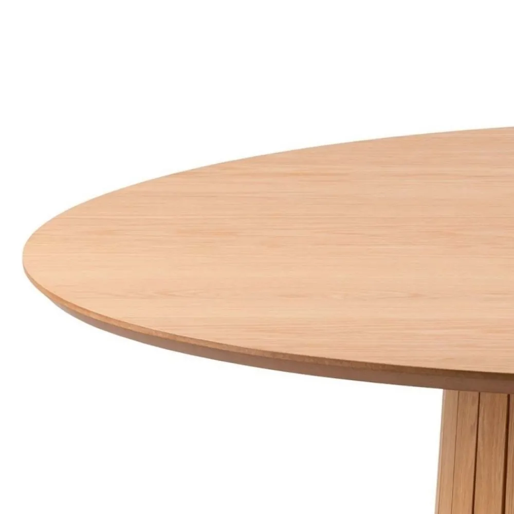 Okrągły stół do jadalni Christo lamelowy stelaż * Actona Clearance