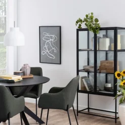 Okrągły stół do jadalni I_Duncan czarny 105 cm * Actona Outlet