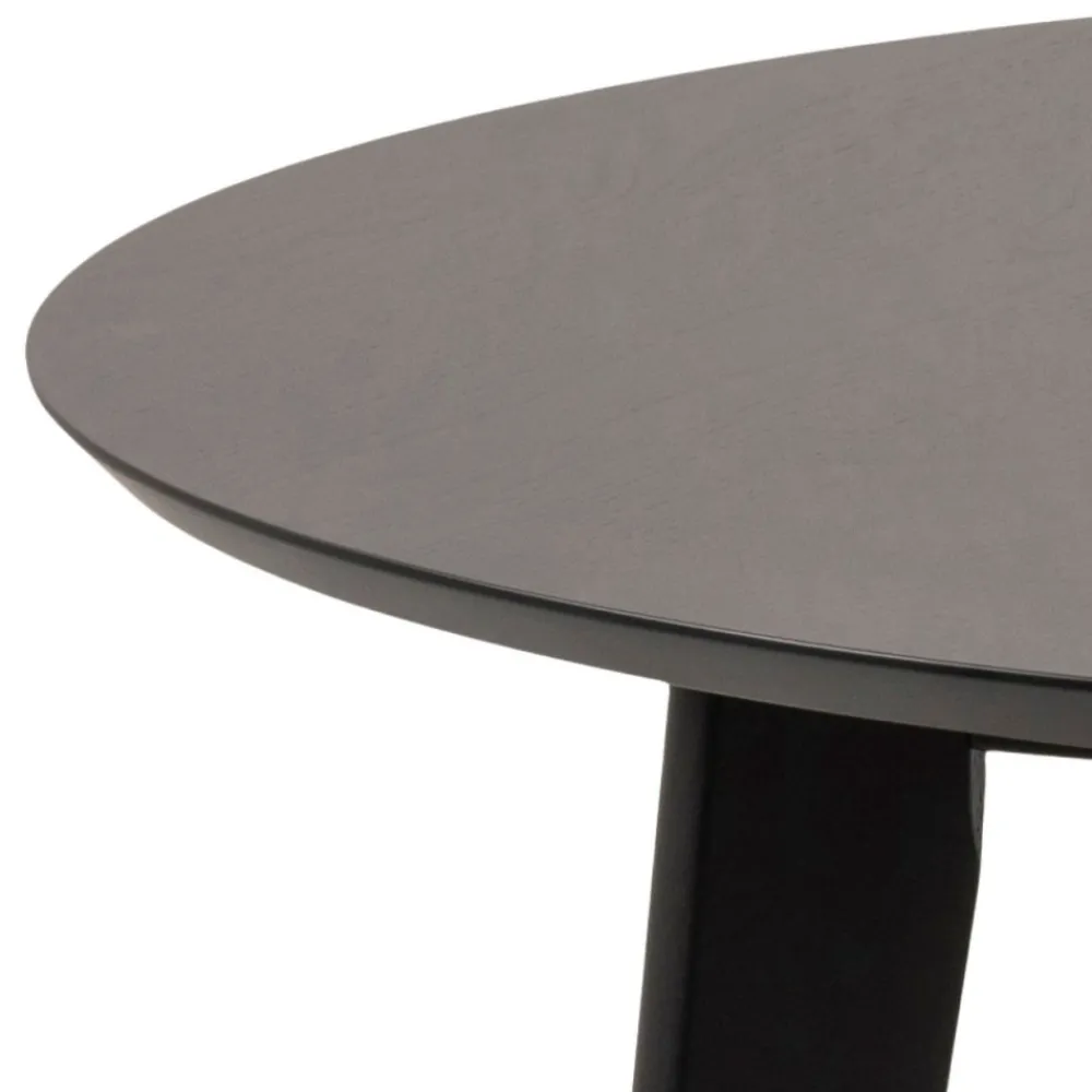 Okrągły stół do jadalni Roxby 105 cm czarny * Actona
