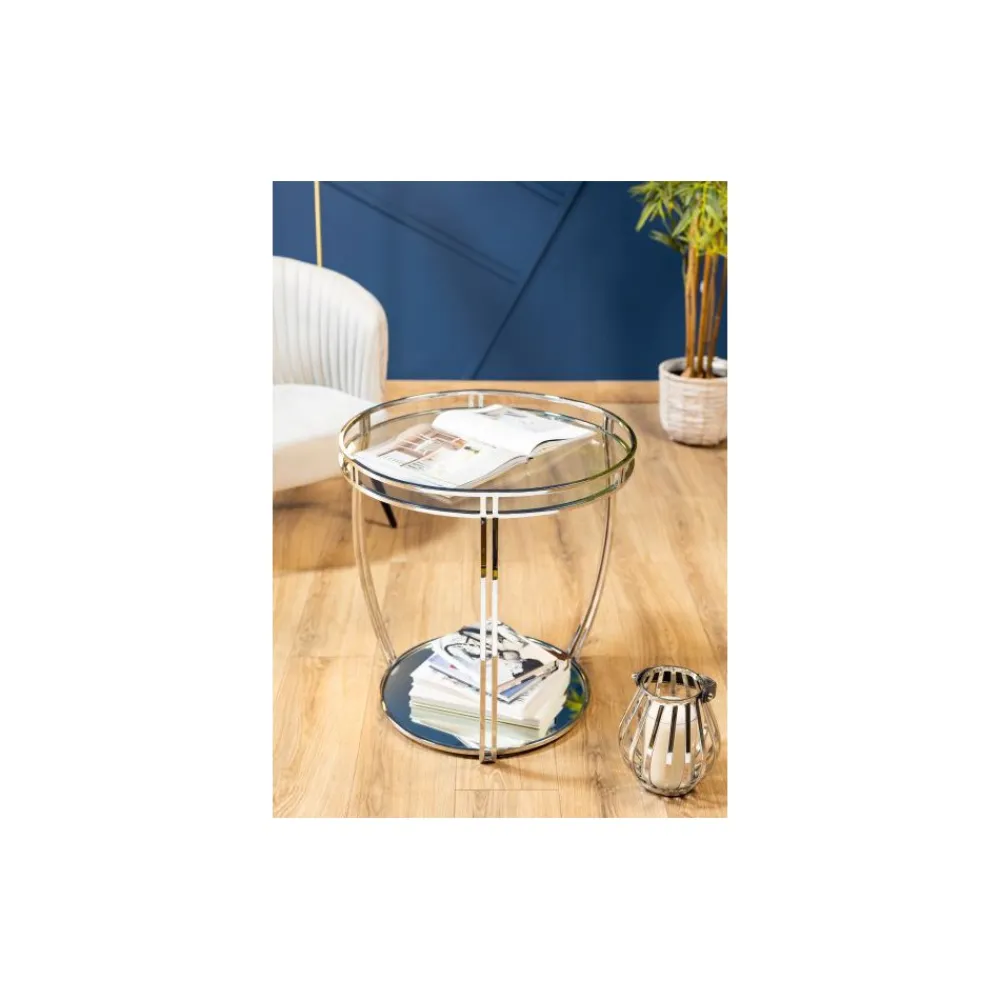 Okrągły stolik kawowy India 58 cm * HowHomely Discount