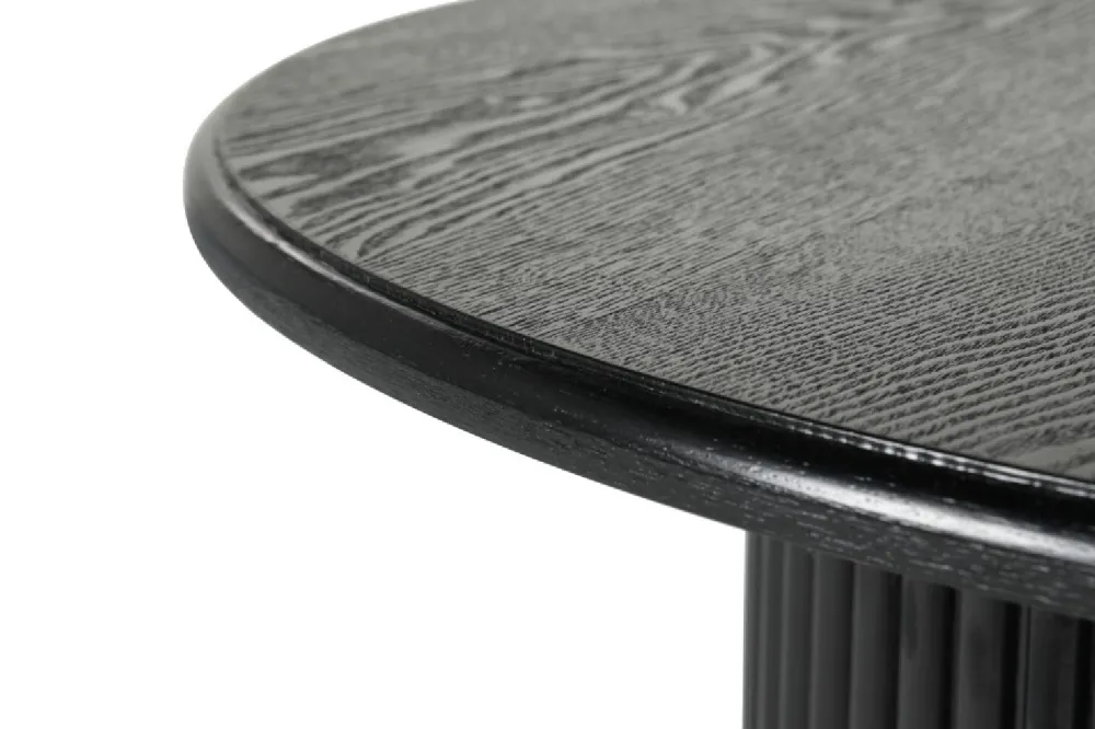 Okrągły stolik kawowy ROMA 80cm czarny * HowHomely Online