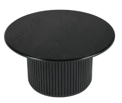 Okrągły stolik kawowy ROMA 80cm czarny * HowHomely Online