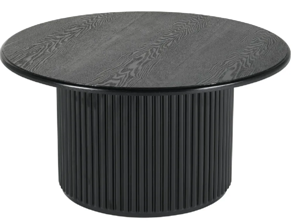 Okrągły stolik kawowy ROMA 80cm czarny * HowHomely Online