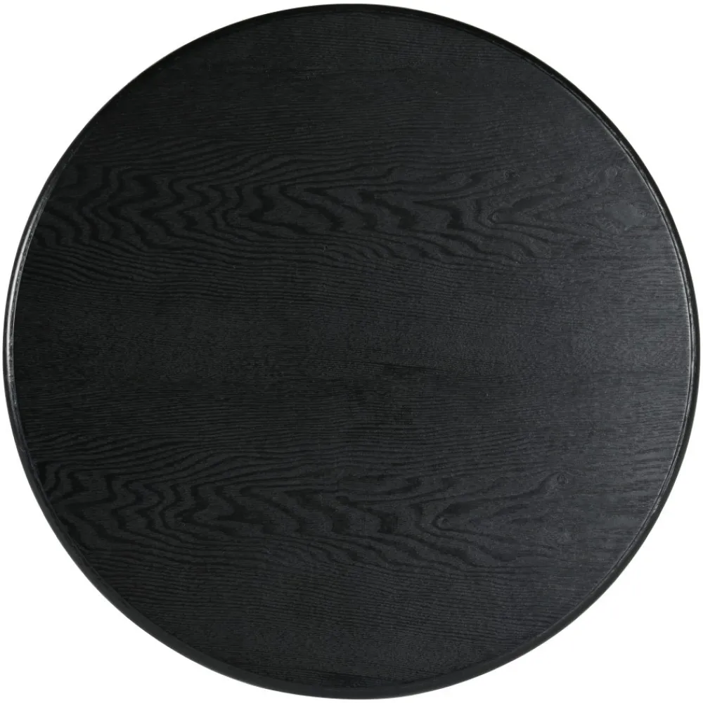 Okrągły stolik kawowy ROMA 60cm czarny * HowHomely Hot