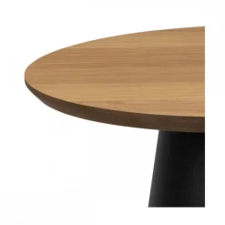 Okrągły stolik kawowy Soli 45 cm czarno-beżowy * Actona Discount