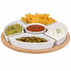 Okrągły zestaw do przekąsek na tacy * Secret de Gourmet Sale