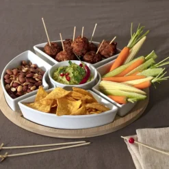 Okrągły zestaw do przekąsek na tacy * Secret de Gourmet Sale