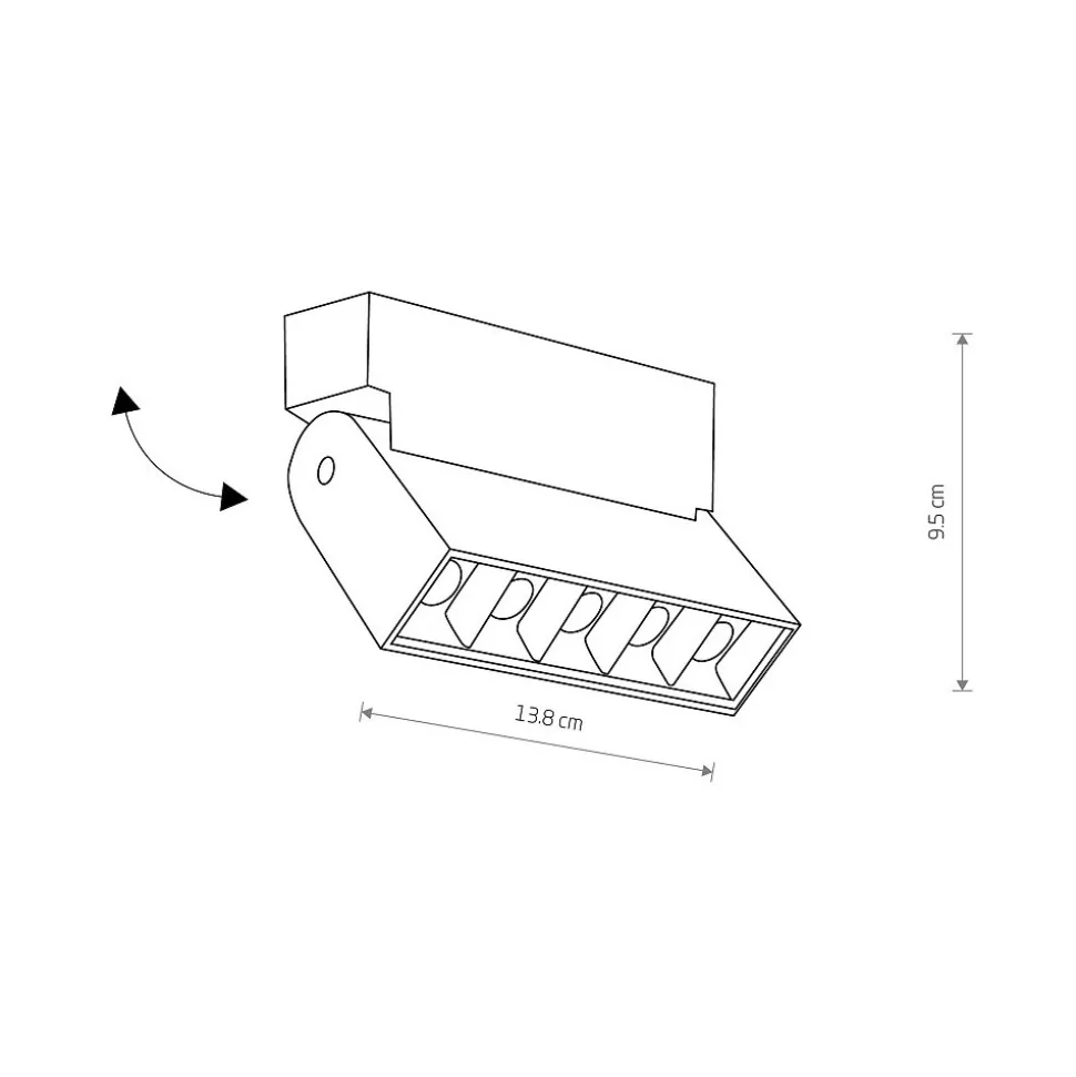 Oprawa Natynkowa FOCUS Biały 10W LED 3000K