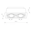 Oprawa Podtynkowa DOWNLIGHT Czarny 2xGU10 ES111