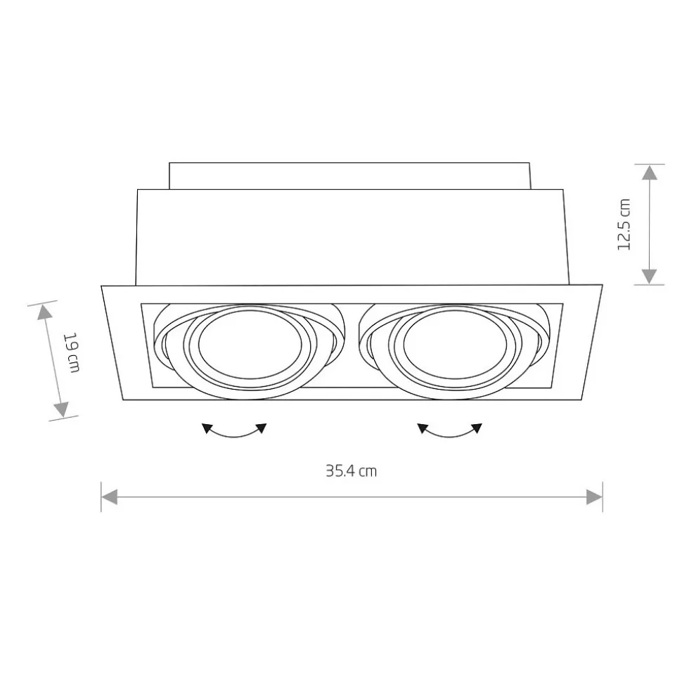 Oprawa Podtynkowa DOWNLIGHT Czarny 2xGU10 ES111