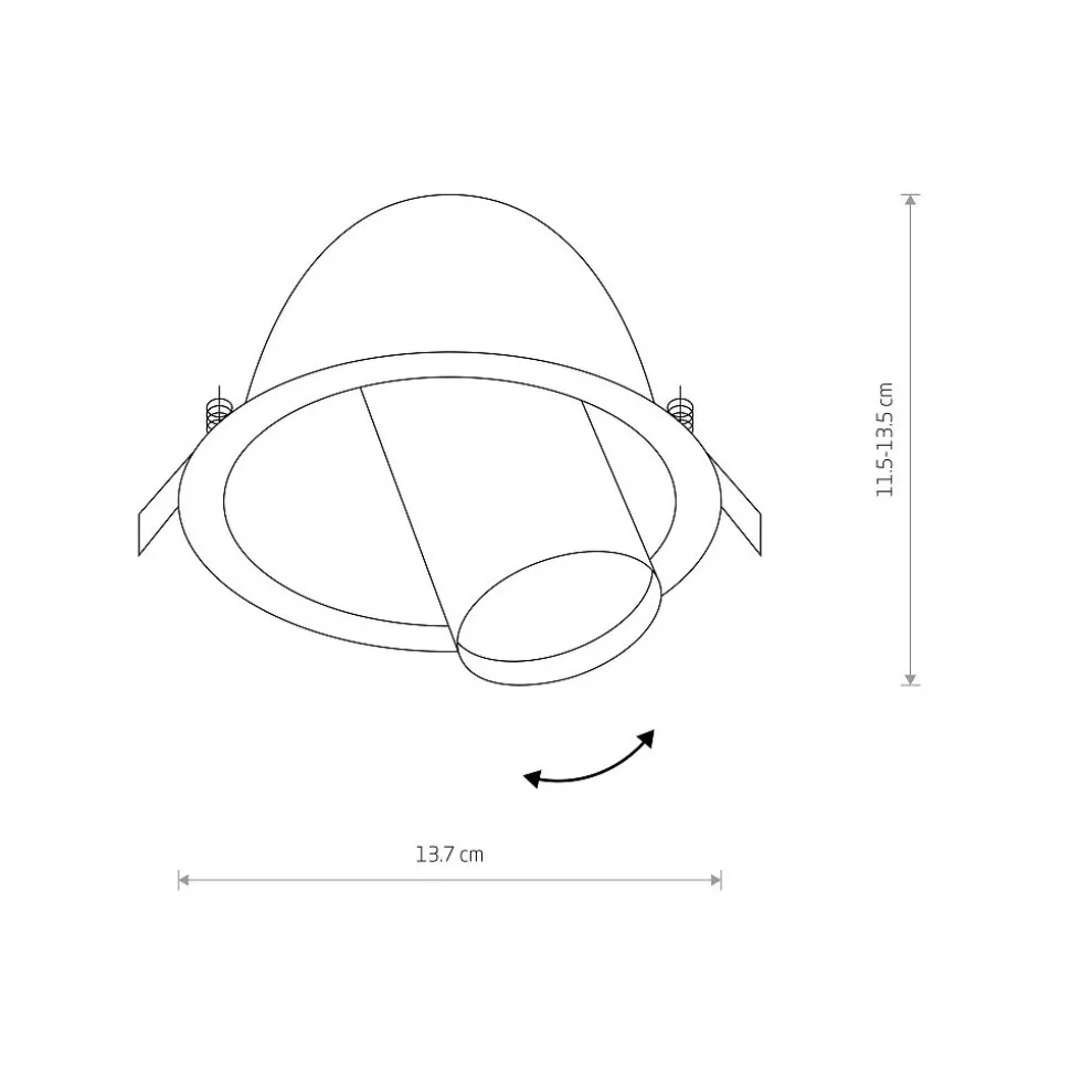 Oprawa Podtynkowa DOWNLIGHT Biały 1xGU10 IP20