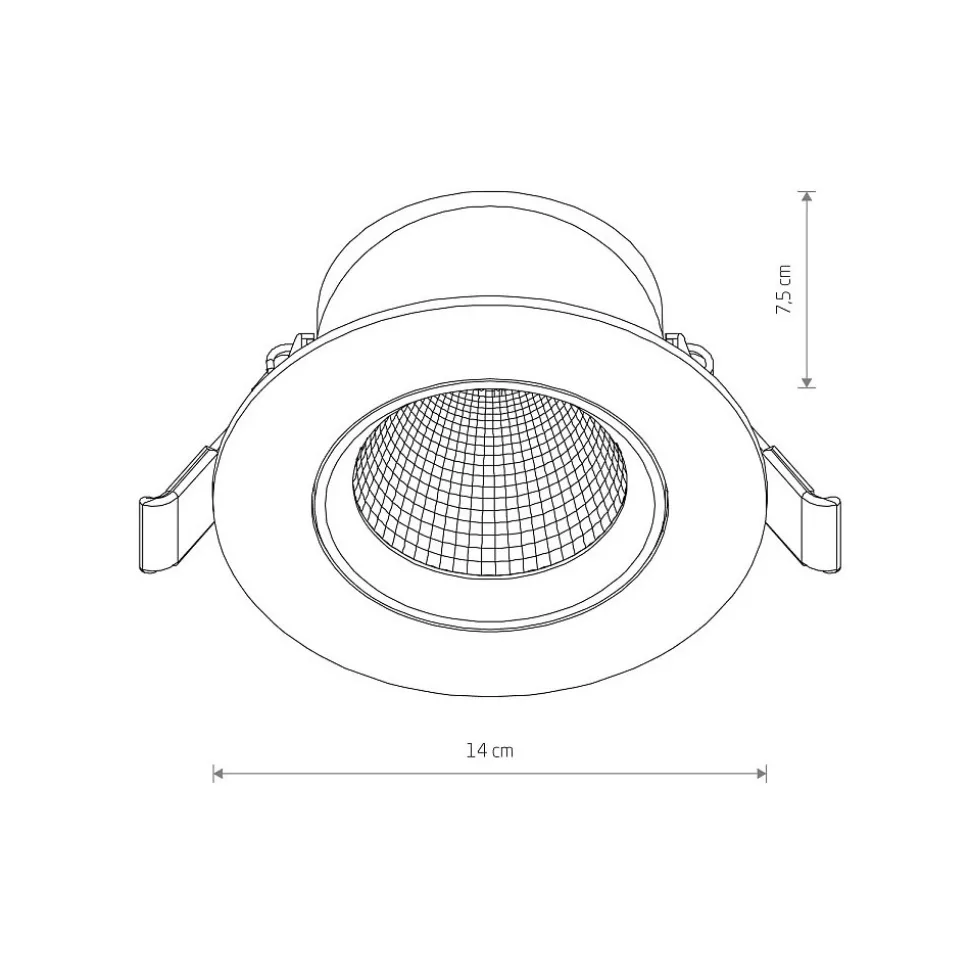 Oprawa Podtynkowa EGINA Biały LED 10W IP20 4000K