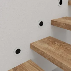 Oprawa Podtynkowa Schodowa OTI Czarny Barwa Ciepła 0,6W LED 7cm