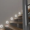 Oprawa Podtynkowa Schodowa OTI Biały Barwa Neutralna 0,6W LED 7cm Czujnik Ruchu
