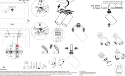 Oprawa Podtynkowa SPOT MONO SURFACE Biały 2xGU10