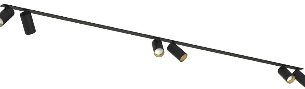 Oprawa Podtynkowa SPOT MONO SURFACE Czarny Złoty 6xGU10