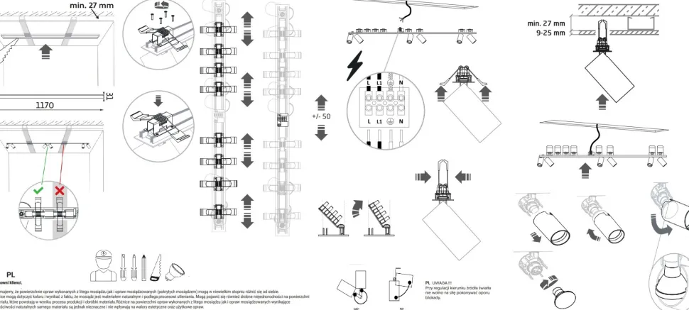 Oprawa Podtynkowa SPOT MONO SURFACE Biały 4xGU10