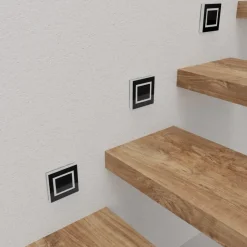 Oprawa Schodowa Podtynkowa EVRA Czarny 0,6W LED Barwa Neutralna