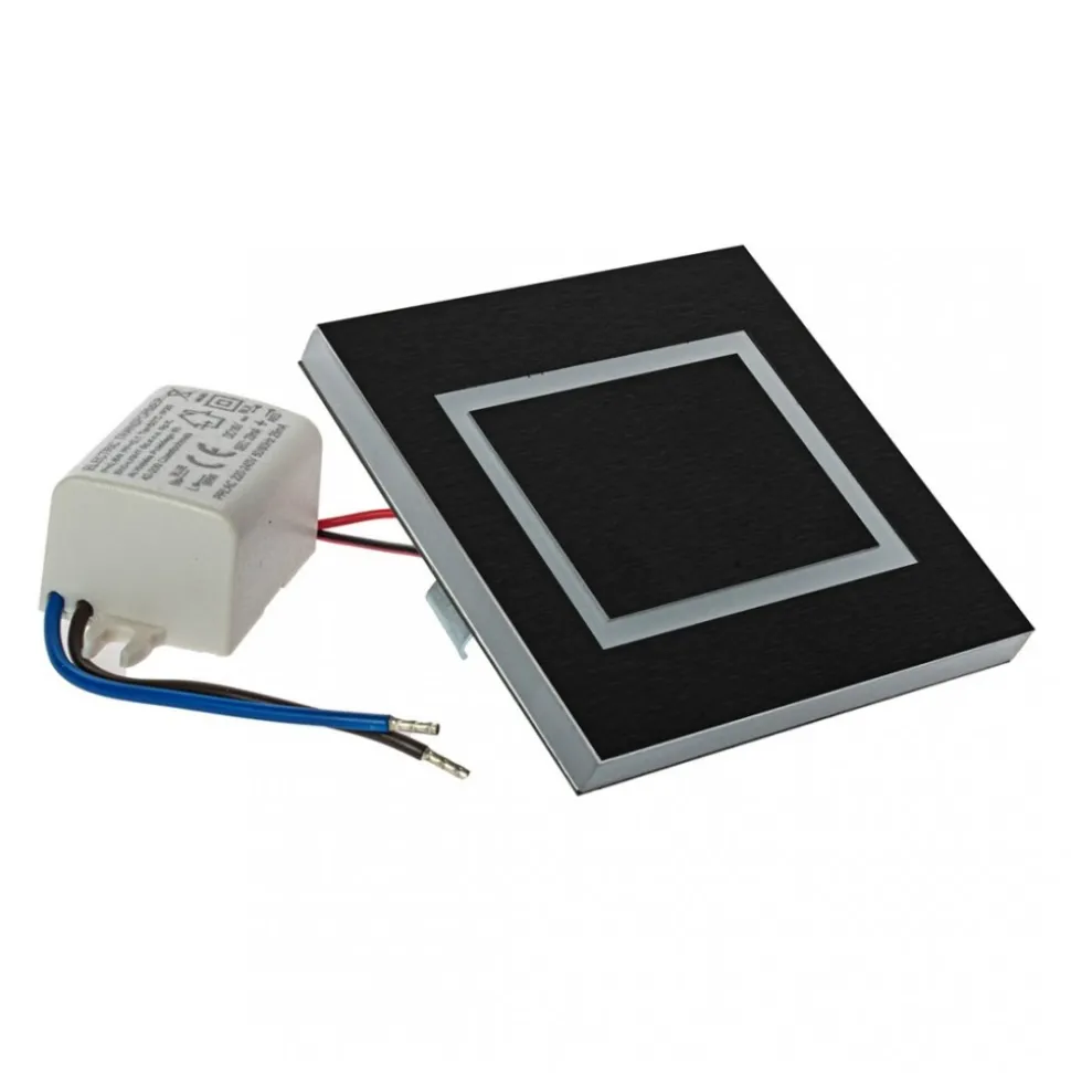 Oprawa Schodowa Podtynkowa EVRA Czarny 0,6W LED Barwa Neutralna