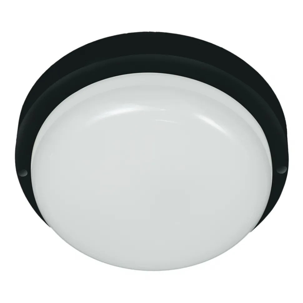 Oprawa sufitowa DAVO Okrągła Czarna 8W LED 4000K IP64