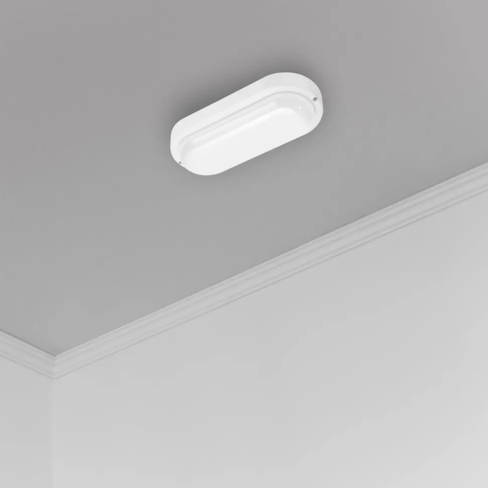 Oprawa sufitowa DAVO Owalna Biała 18W LED 4000K IP64