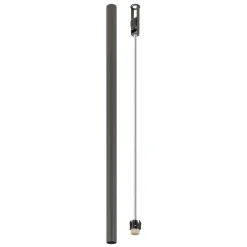 Oprawa Sufitowa FOURTY L Ciemny Szary 1xGU10 90cm