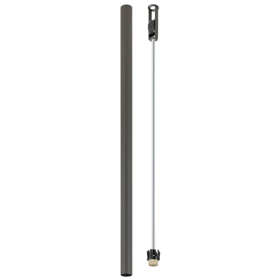 Oprawa Sufitowa FOURTY L Ciemny Szary 1xGU10 90cm