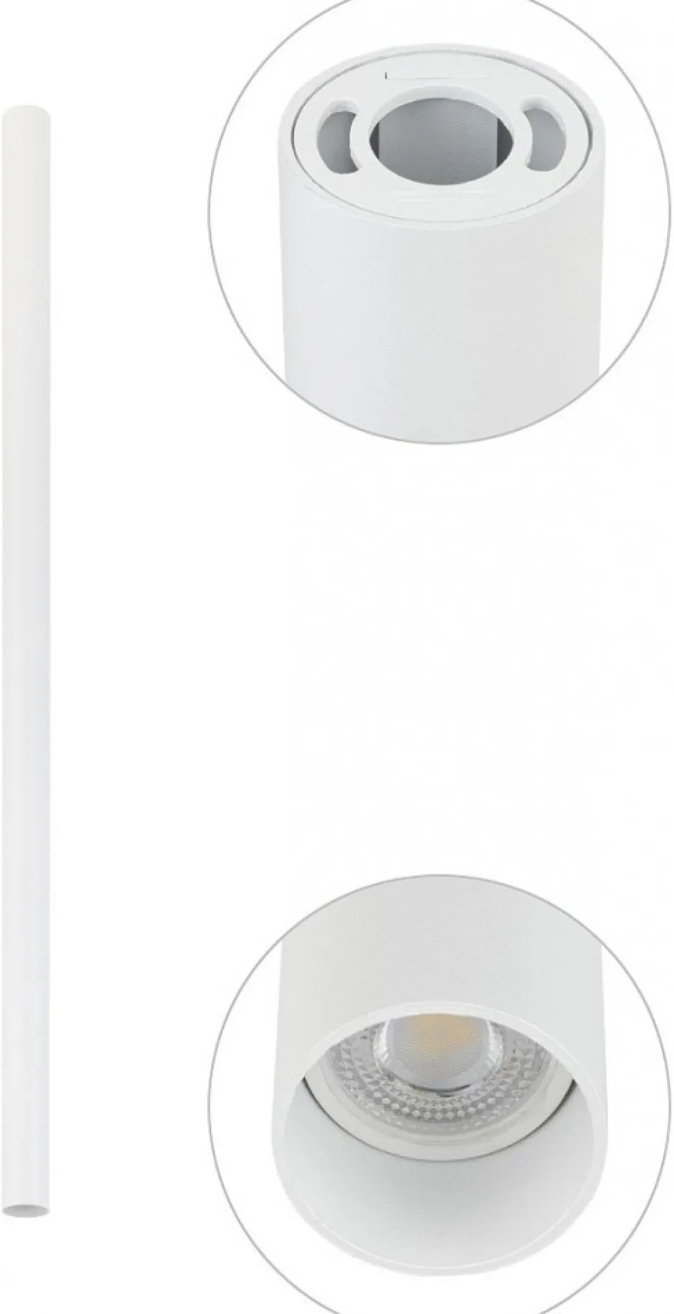 Oprawa Sufitowa FOURTY L Biały 1xGU10 90cm