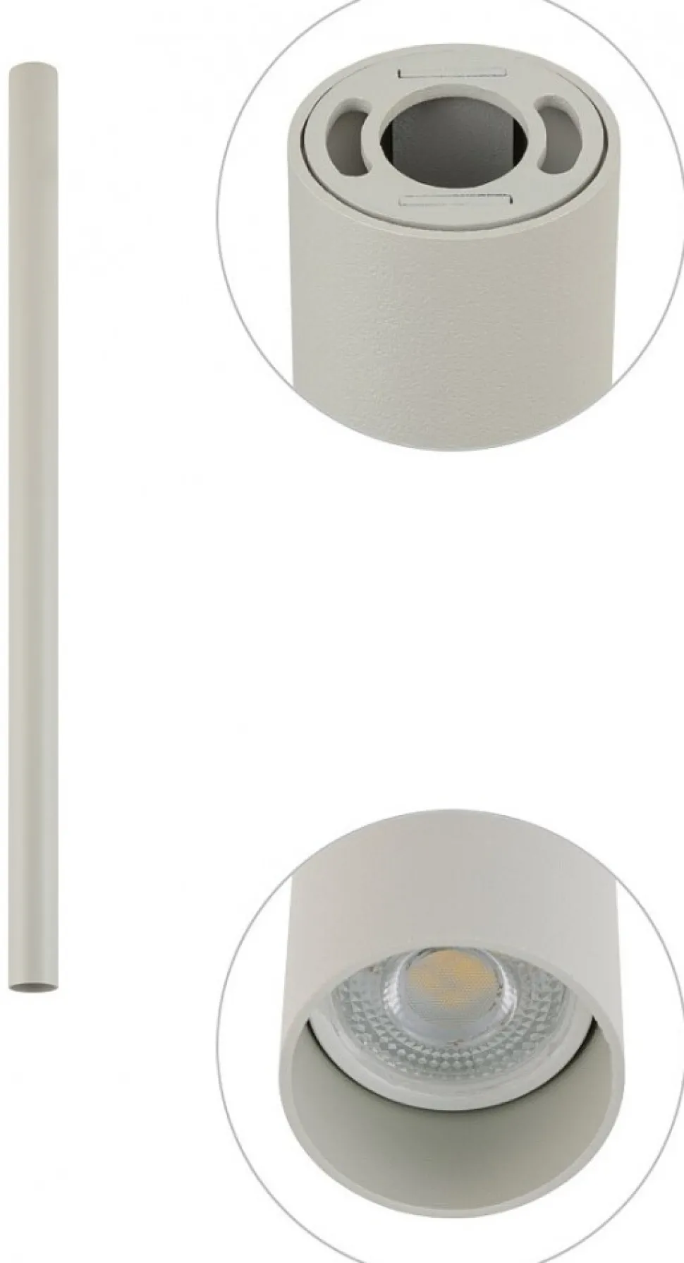 Oprawa Sufitowa FOURTY S Szary 1xGU10 75cm